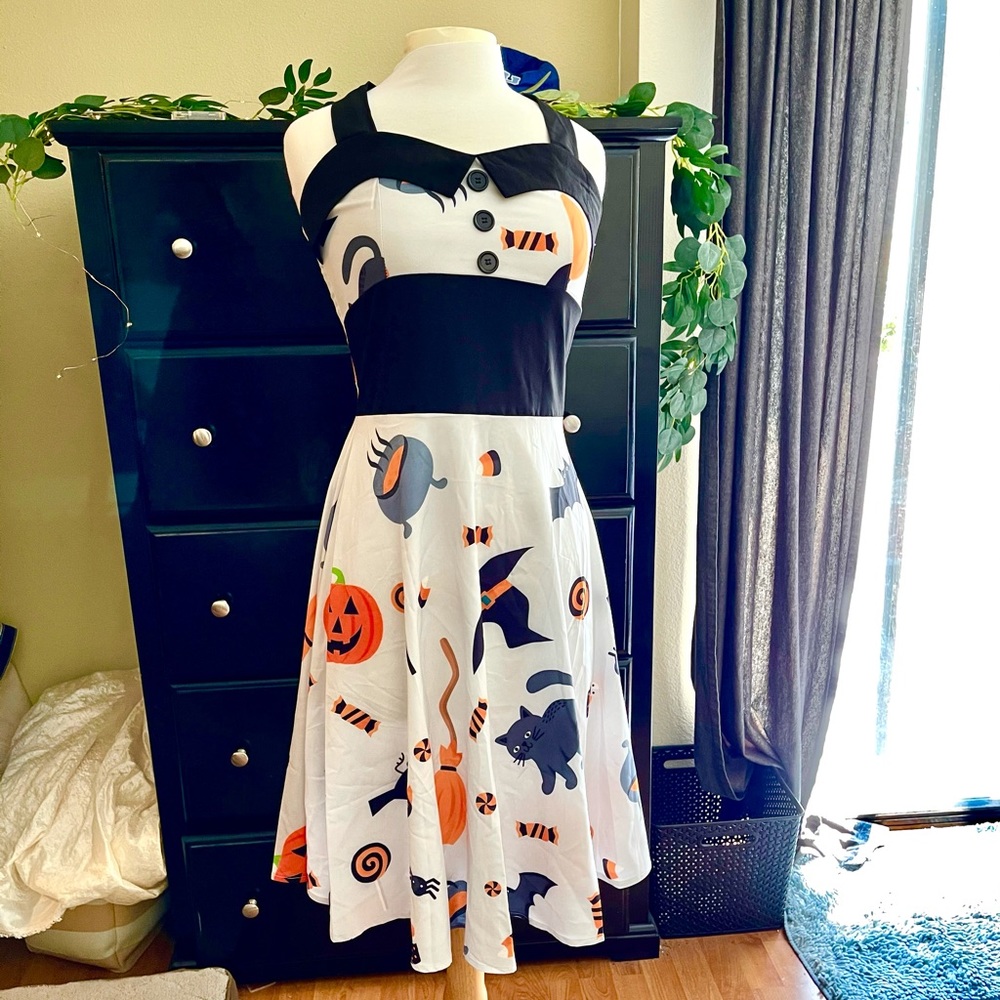 🎃Vintage 1950s Inspired Halloween Pinup Dress 🎃